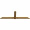 Ekena Millwork Eugene Rough Sawn Timber Gable Bracket, Western Red Cedar, 96"W x 32"H x 2"D x 6"F, 8/12 Pitch GBW096X32X0206EUG00RWR - alternate 5
